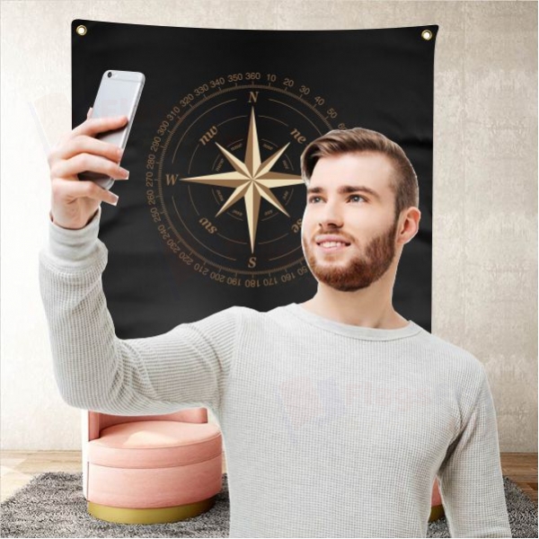 Compass Background Selfie Shooting Landscapes