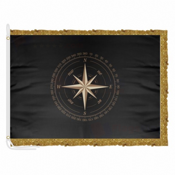 Compass Satin Office Flag