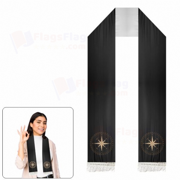 Compass Scarf Digital Printing