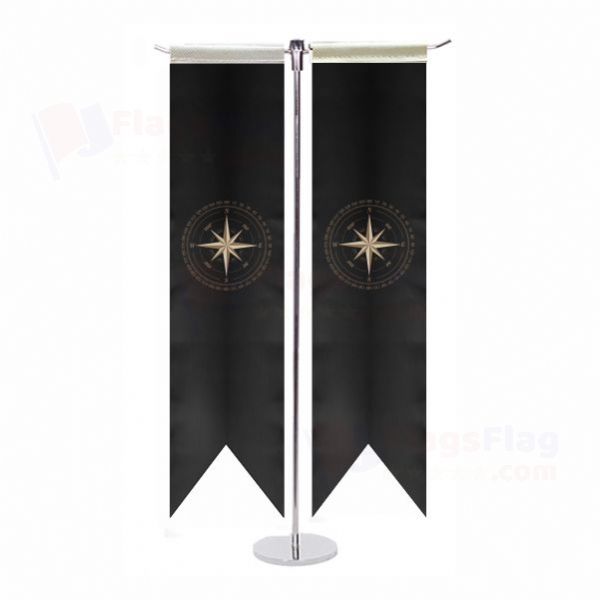 Compass T Table Flag