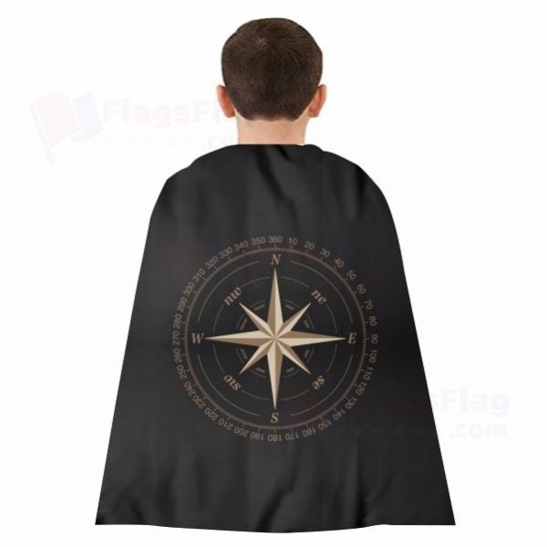 Compass Woven Fabric Cloak Digital Printing