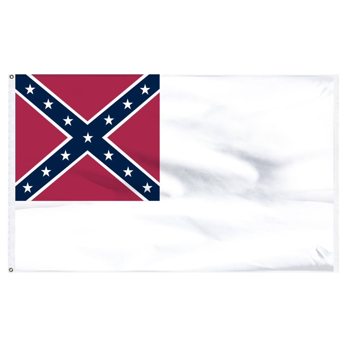 Confederate 2nd National Flag 3ft x 5ft Nylon