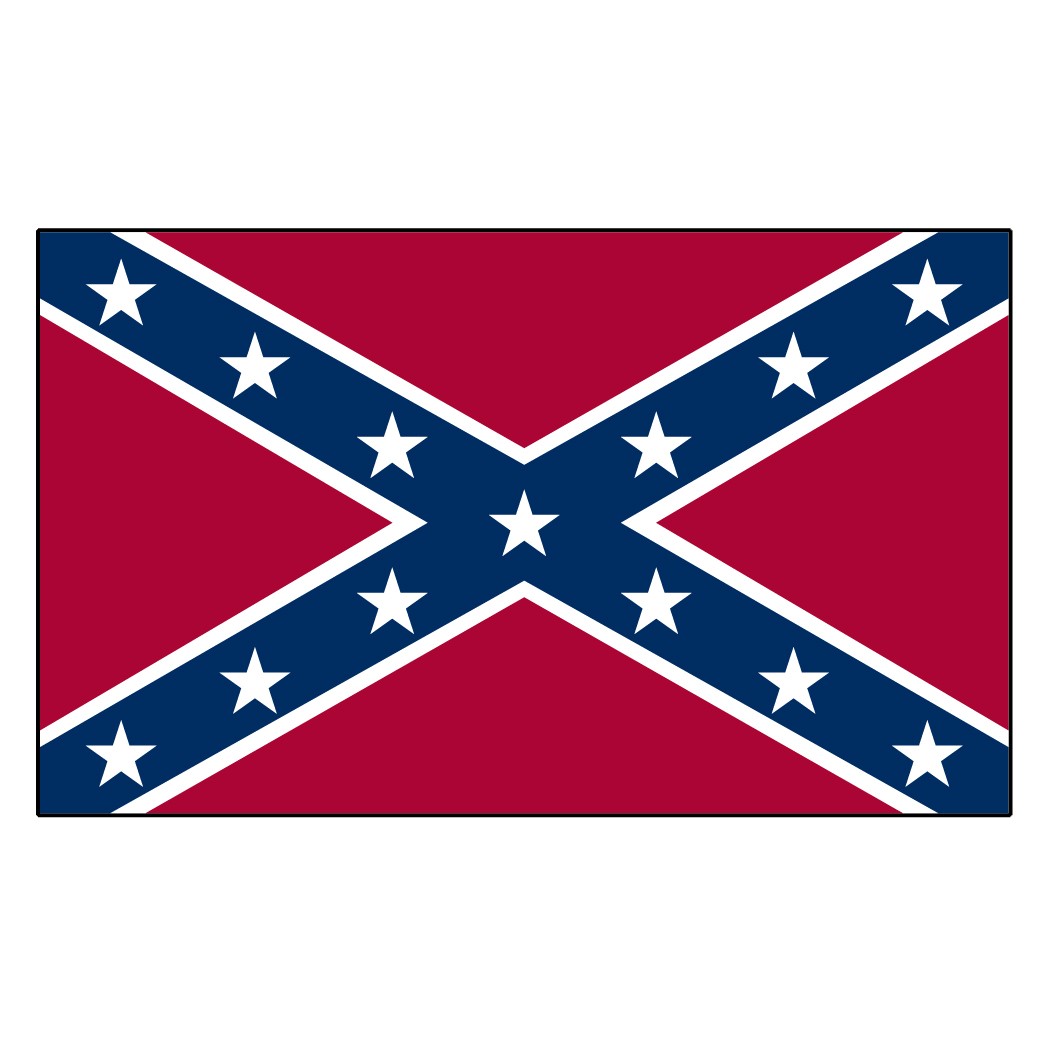 Confederate Rebel Flag 3ft x 5ft Printed Polyester