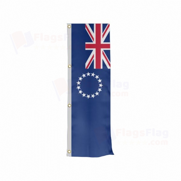 Cook Islands Vertically Raised Flags