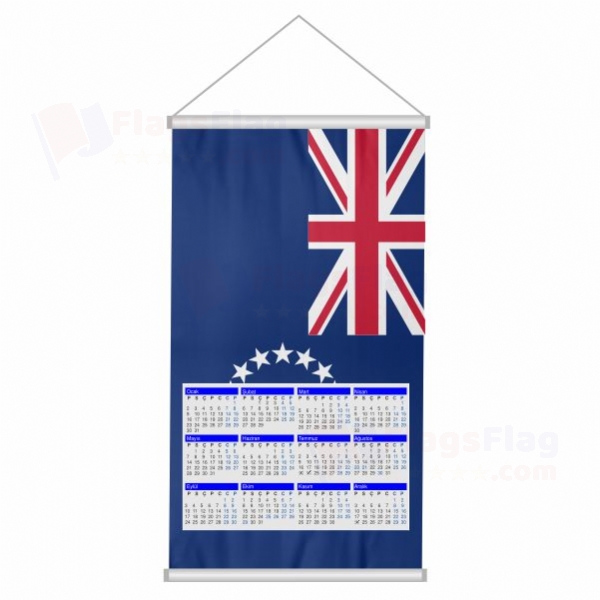 Cook Islands Woven Fabric Digital Printing Calendar