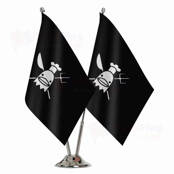 Cook Pirates 2 Table Flags