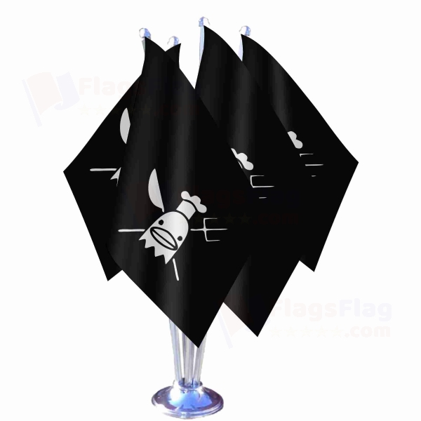 Cook Pirates Quadruple Table Flag