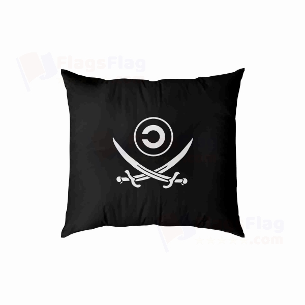 Copyleft Pirate Symbol Digital Printed Pillow Cover