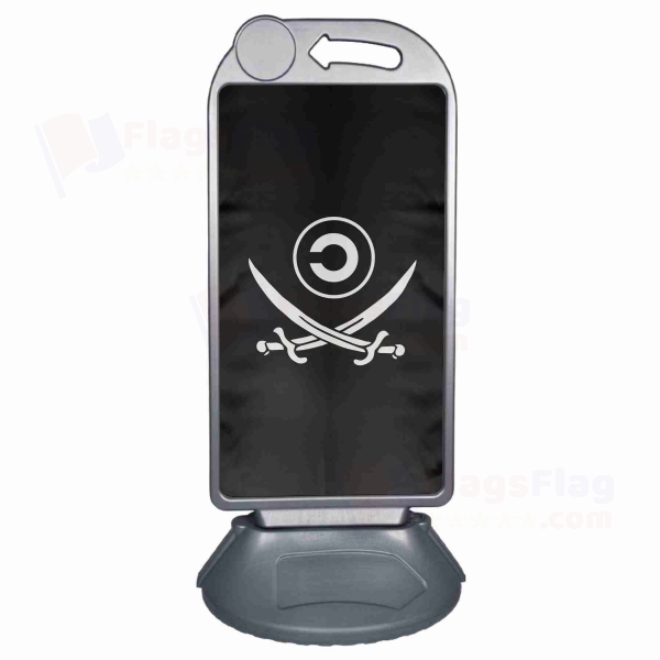 Copyleft Pirate Symbol Large Plastic Parking Barge