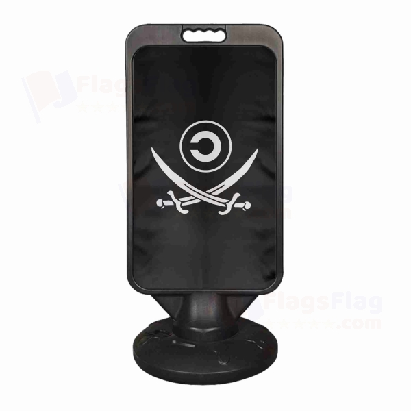 Copyleft Pirate Symbol Plastic Advertising Pontoon
