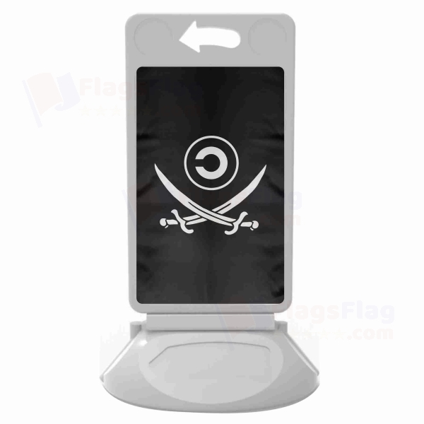 Copyleft Pirate Symbol Plastic Pontoon