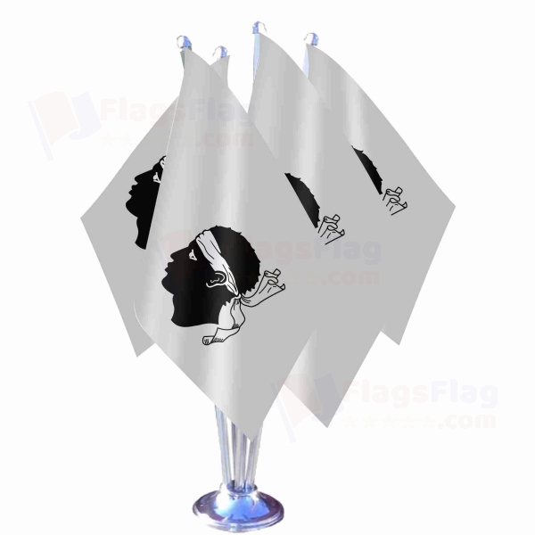 Corsica Quadruple Table Flag