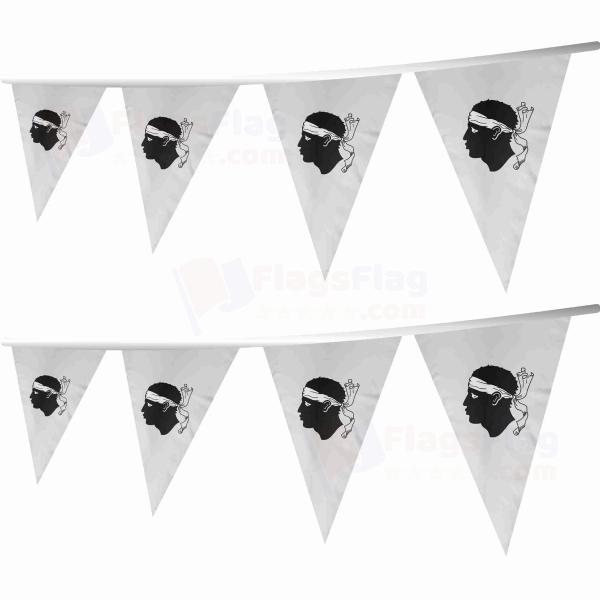 Corsica Stringed Triangle Flag