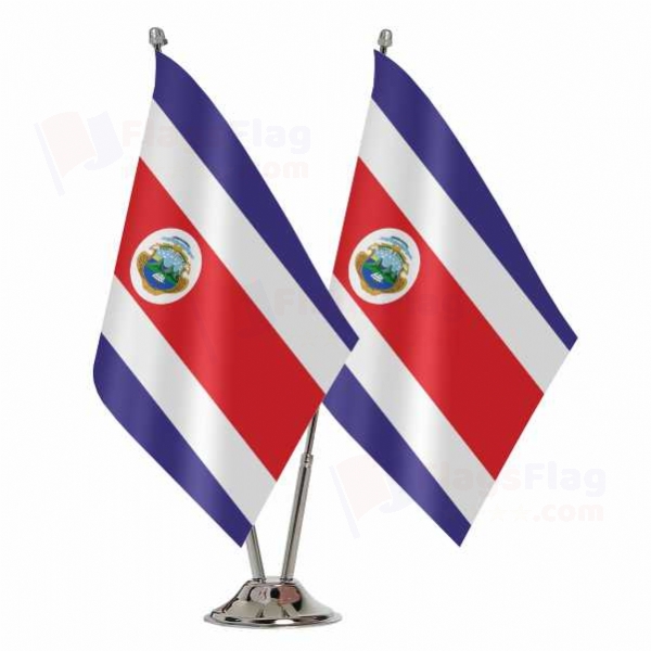 Costa Rica Binary Table Flag