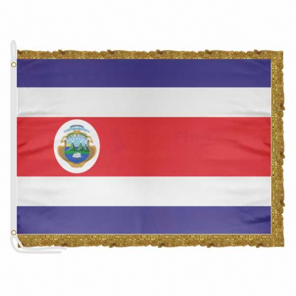 Costa Rica Satin Office Flag