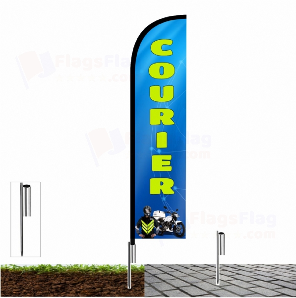 Courier Advertising Flags