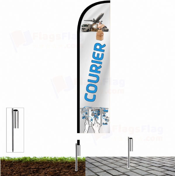 Courier Beach Flag