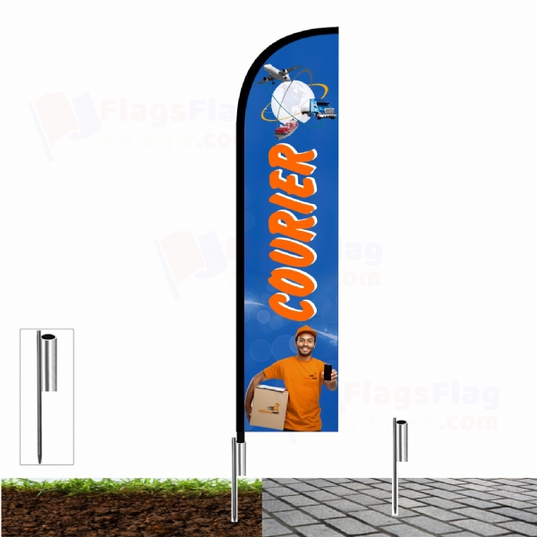 Courier Beach Flag and Sail Flag