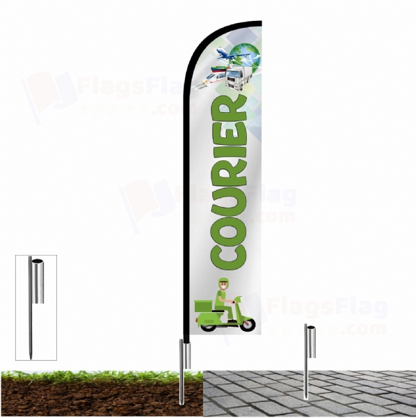 Courier Custom Design Flag Courier Custom Flags