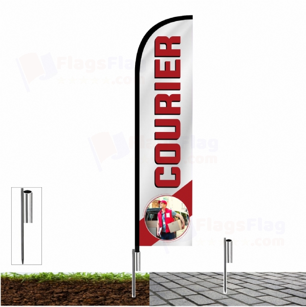 Courier Pole Flags
