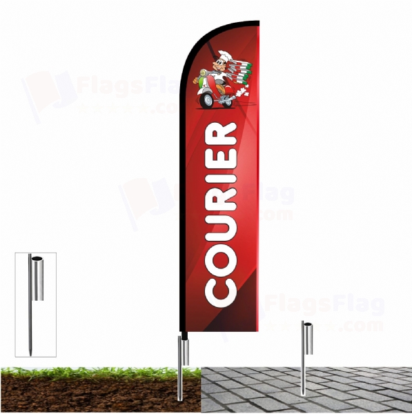 Courier Road Flags