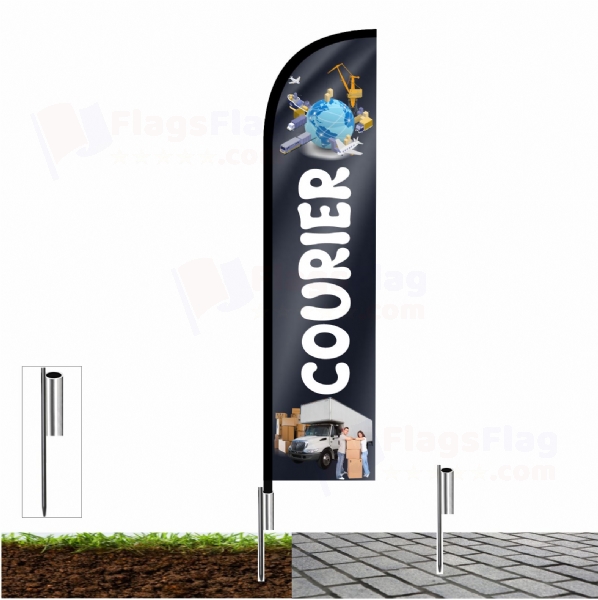 Courier Shop Front Flags