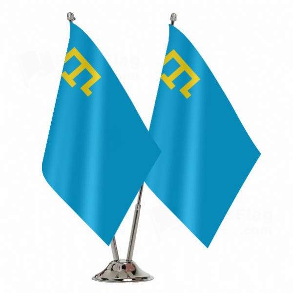 Crimean Tatars 2 Table Flags