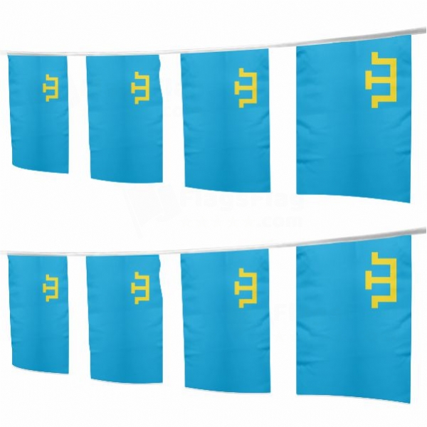 Crimean Tatars Square String Flags
