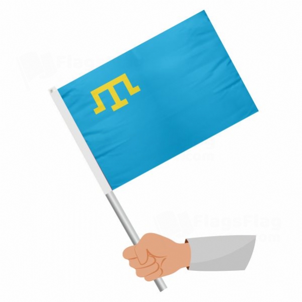 Crimean Tatars Stick Flag