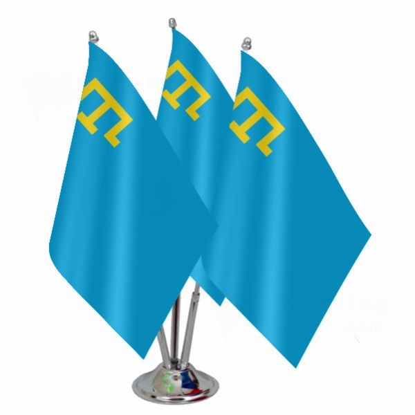 Crimean Tatars Triple Table Flag