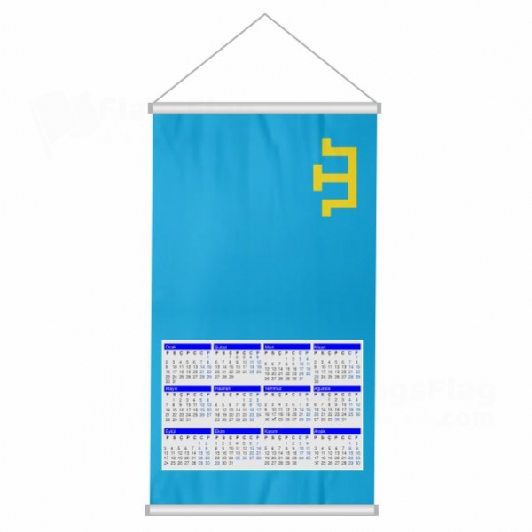 Crimean Tatars Woven Fabric Digital Printing Calendar