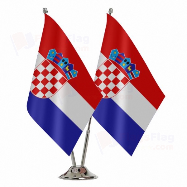 Croatia Binary Table Flag