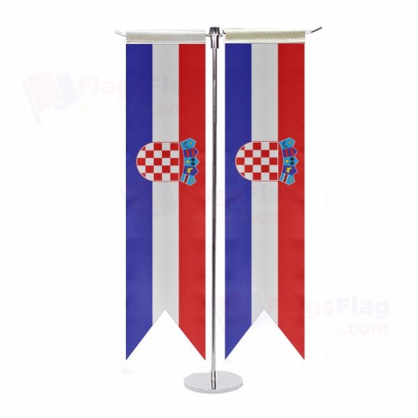 Croatia T Table Flags