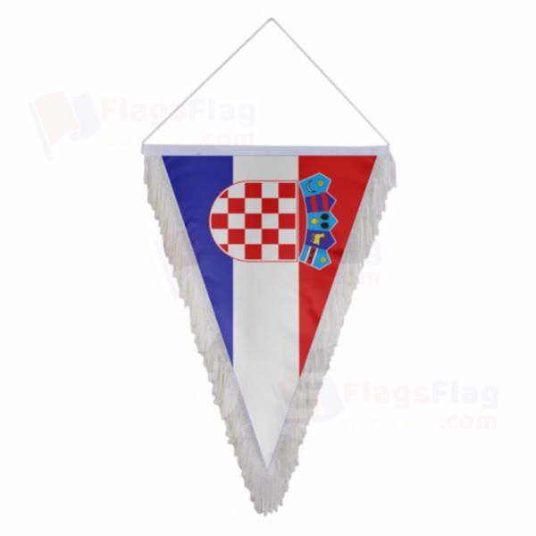 Croatia Triangle Fringed Streamers