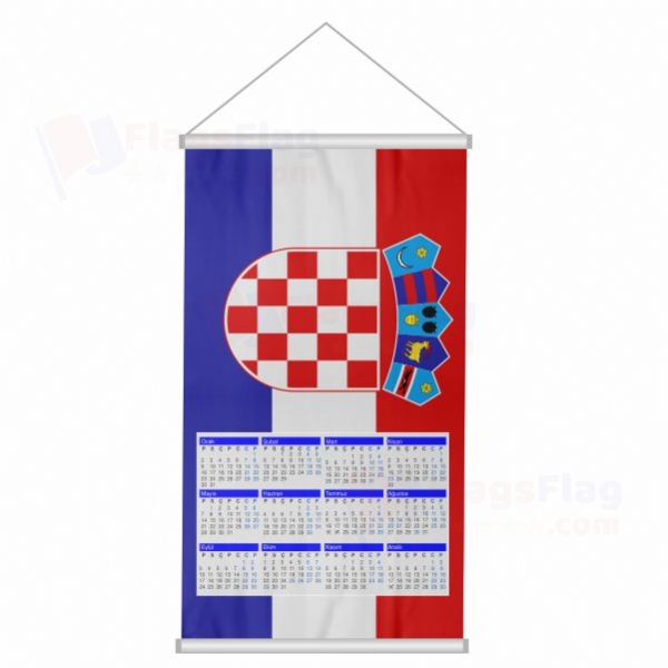Croatia Woven Fabric Digital Printing Calendar