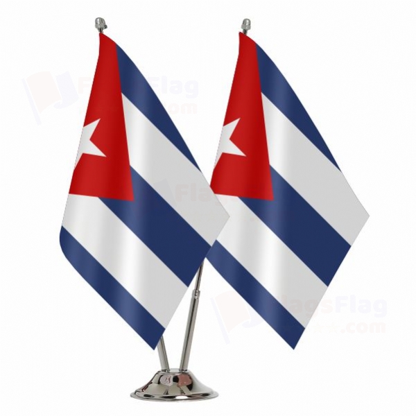 Cuba Binary Table Flag