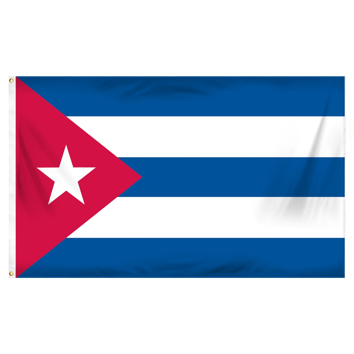 Cuba Fringed Presentation Flags