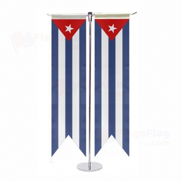 Cuba T Table Flags