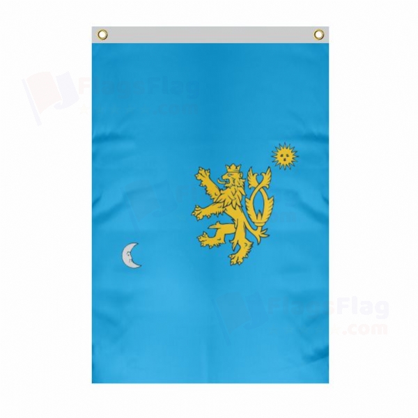 Cumania Khanate Large Size Flag Hanging on Building