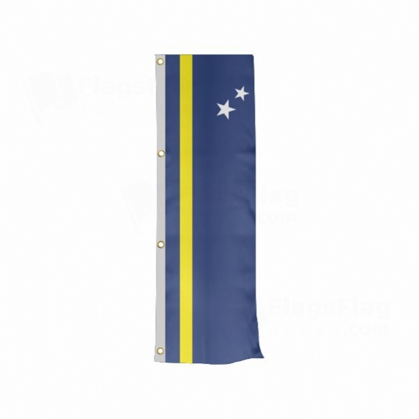 Cura�ao Vertically Raised Flags