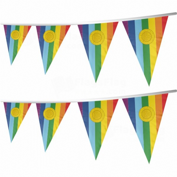 Cusco Stringed Triangle Flag