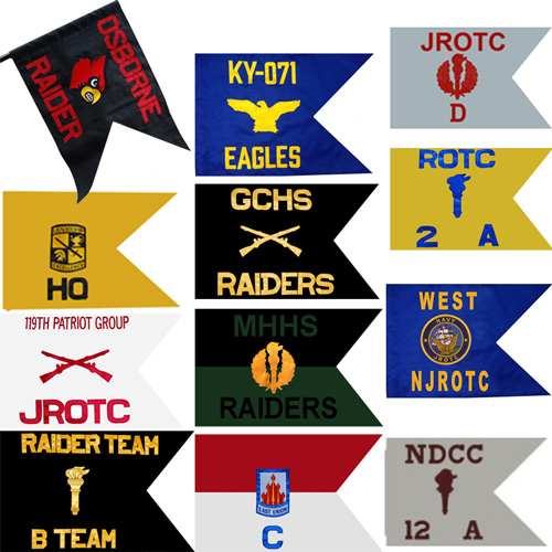 Custom Crest Building Pennants and Flags