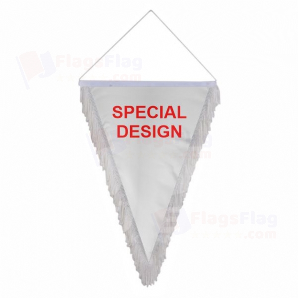 Custom Triangle Fringed Streamers