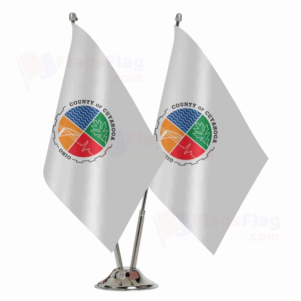 Cuyahoga County Ohio Binary Table Flag