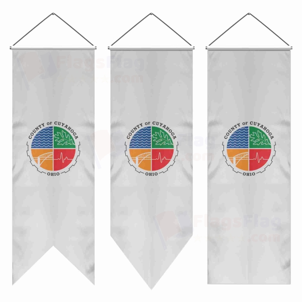 Cuyahoga County Ohio Swallowtail Flags