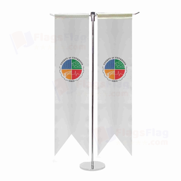 Cuyahoga County Ohio T Table Flag