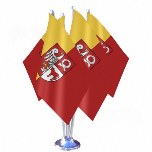 Czarnkow Trzcianka Quadruple Table Flag