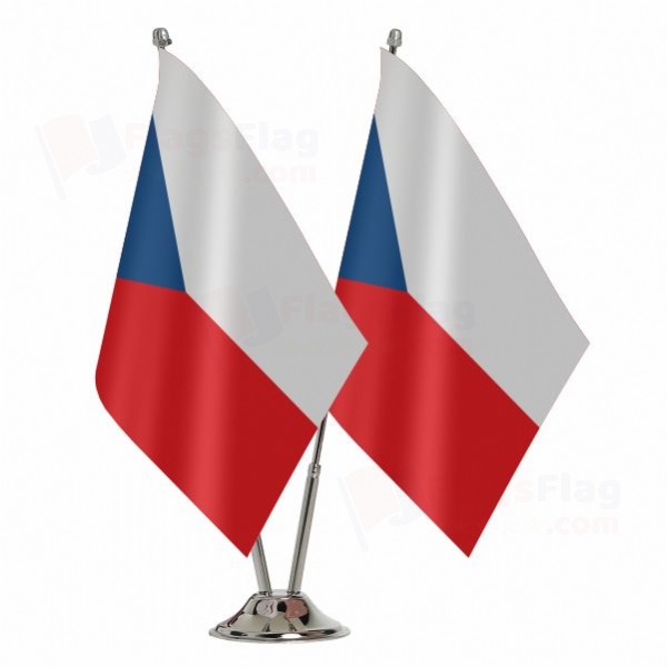 Czech Republic Binary Table Flag
