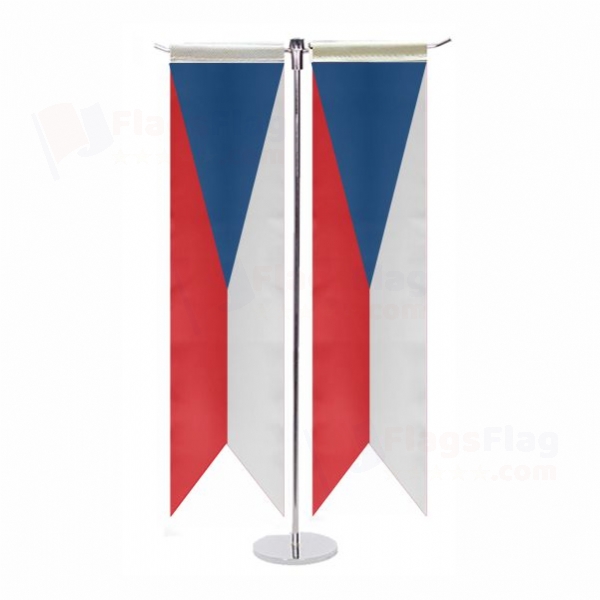 Czech Republic T Table Flag
