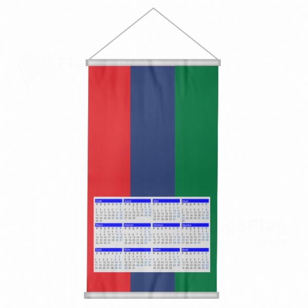 Dagestan Woven Fabric Digital Printing Calendar